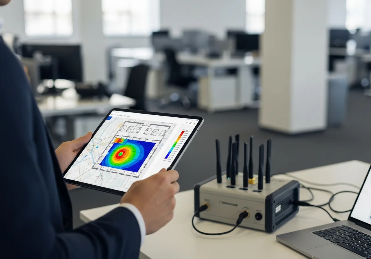 Site survey con mediciones y wifi map para cobertura Wi-Fi