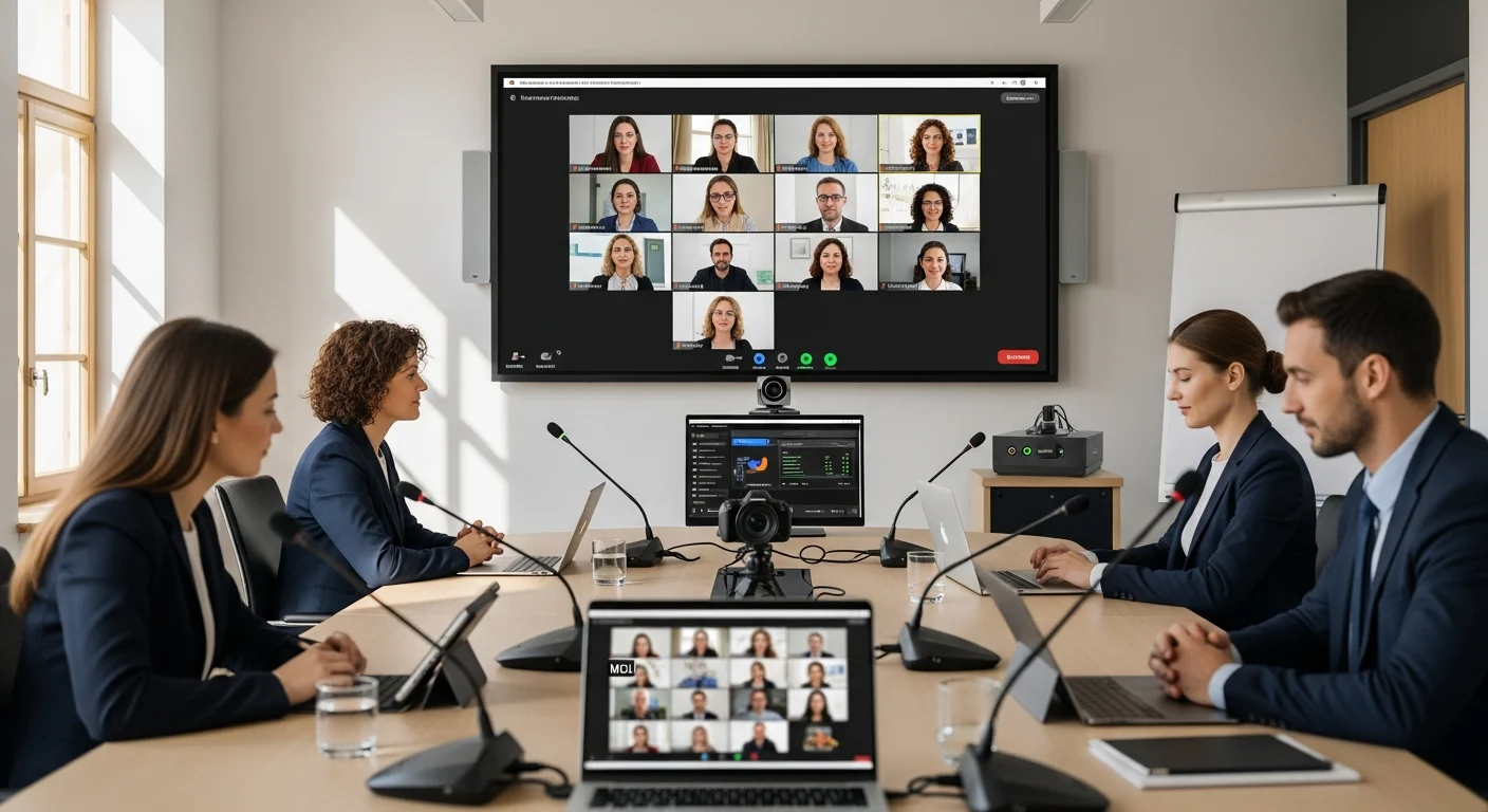 Videoconferencia multipunto con MCU y streaming profesional